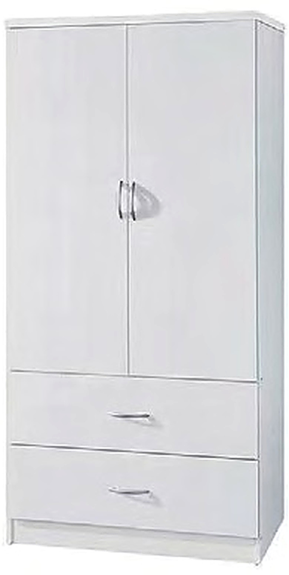 4225 2 Door 2 Drawer Wardrobe