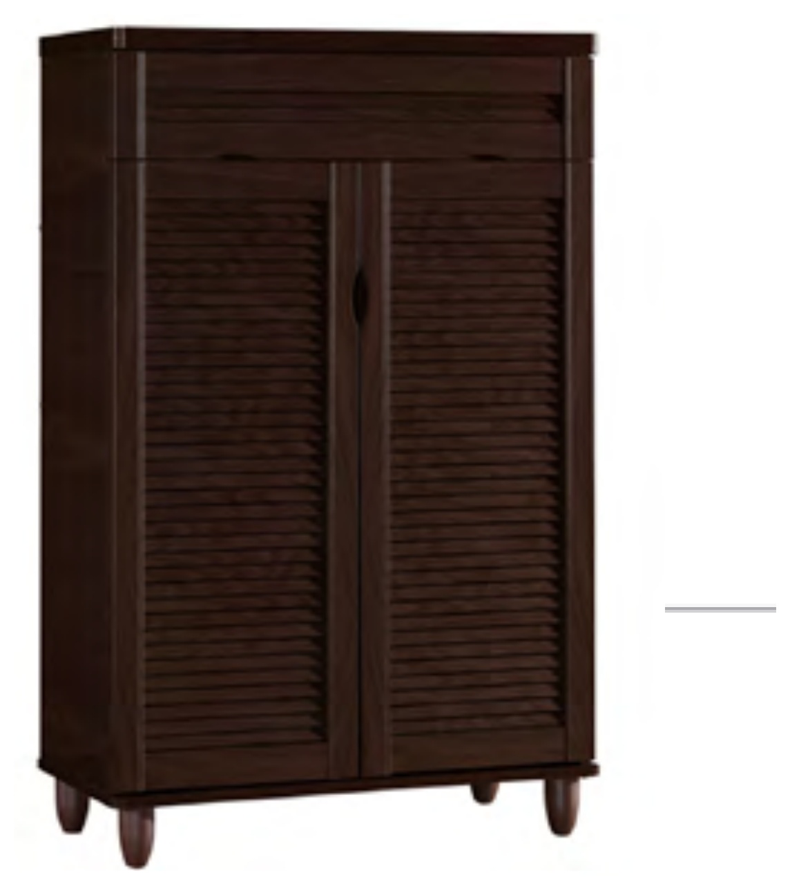 4424CA 2-Drawer 2-Door Shoes Cabinet in Cappuccino