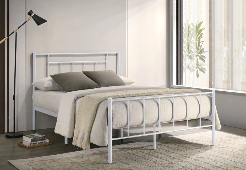 7003T-WH / 7003F-WH White Metal Bed