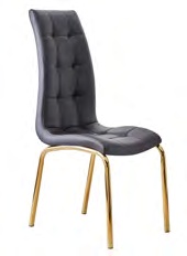 2650BK-GOLD Modern Luxury Gold Dining Chair