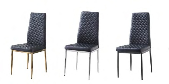 2800BK Series Modern High-Back Metal Dining Chairs (WELDED)