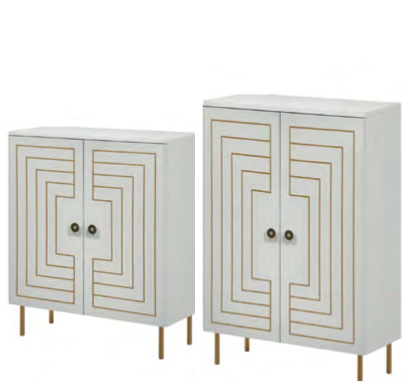 4337WH / 4338WH Pure White TV Stand Console